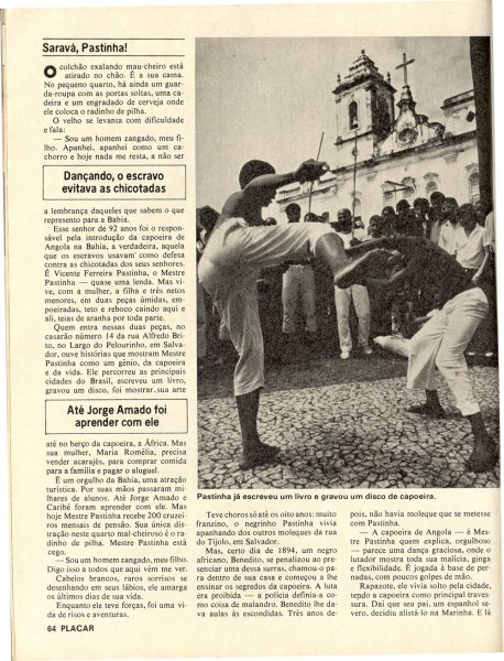 Mestre Pastinha na Revista Placar – dez 1979 (3)