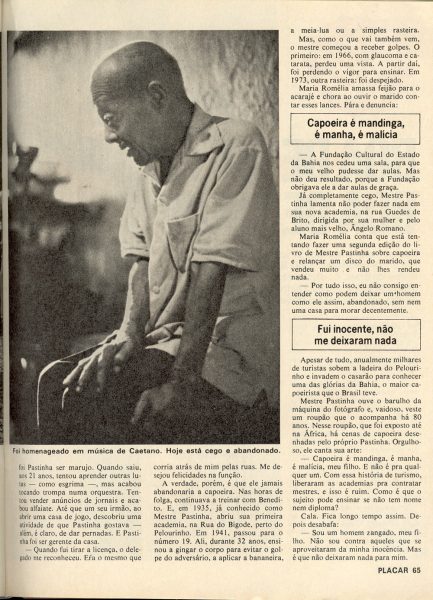 Mestre Pastinha na Revista Placar – dez 1979 (4)